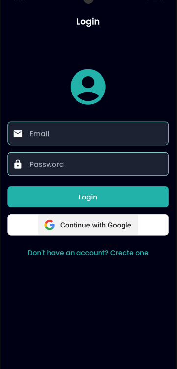 AI Diary Login Screenshot